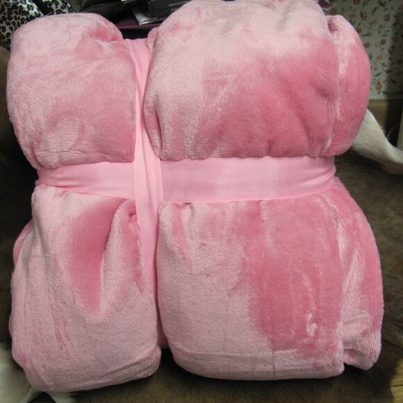 GL  GOLDEN LINEN  FLANNEL/VELOUR BLANKET/THROW  NIP - Picture 4 of 4